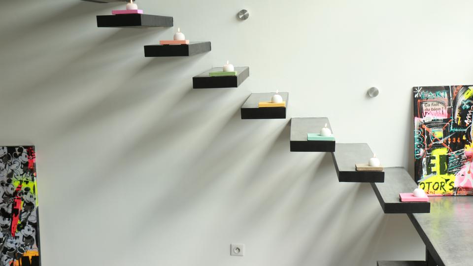 Escaliers design dans un esprit loft
