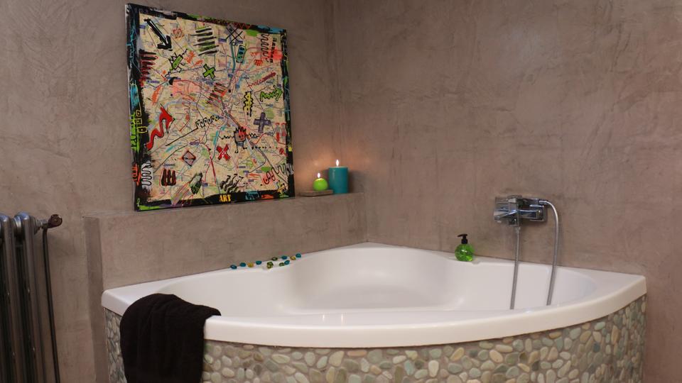 Salle de Bain Design en Béton Ciré Décoratif