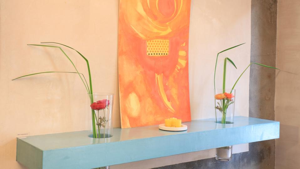 Console béton ciré design sur-mesure