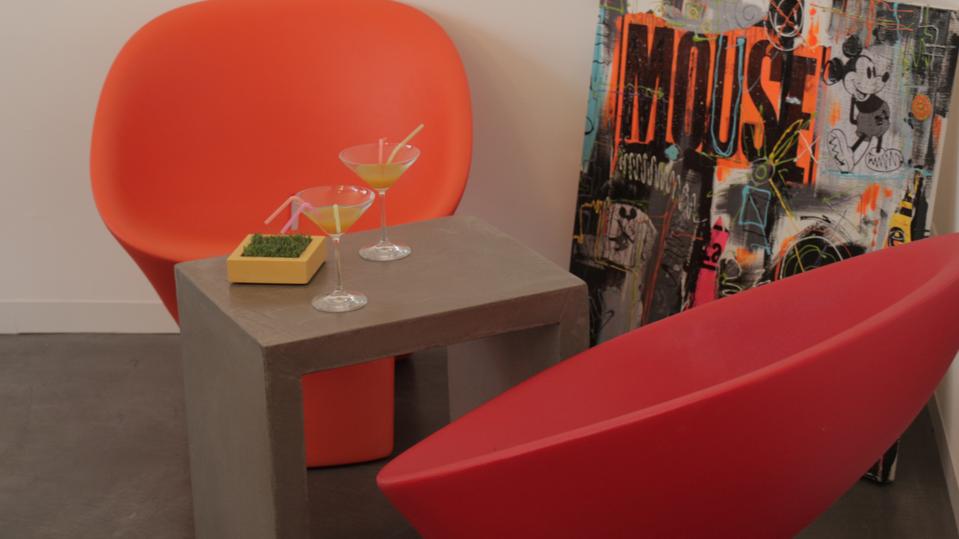 Table d'appoint pour ambiance Loft Parisien