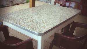 Plateau de table AVANT transformation