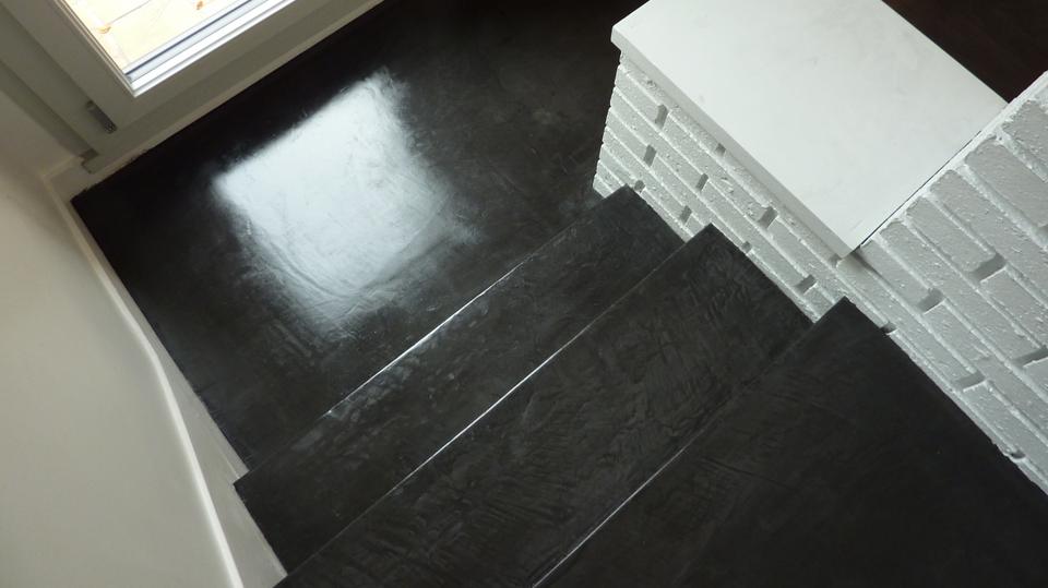 Plongez vous dans l'univers du béton ciré décoratif Décor Escalier Beton